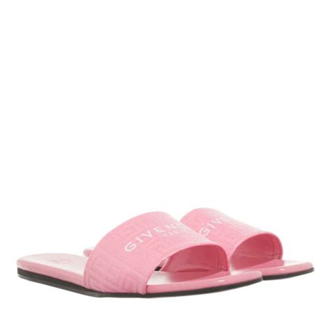 givenchy fuchsia slide|Givenchy flat mules.